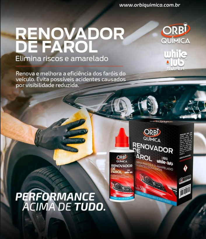 پولیش شفاف کننده چراغ خودرو اوربی برزیل مدل ORBI-SHINE نو چراغ